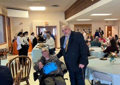 LIFTT Peer and SDPAS consumer Vern Anderson with LIFTT Executive Director Carlos Ramalho at the LIFTT Grand Opening on May 10, 2024