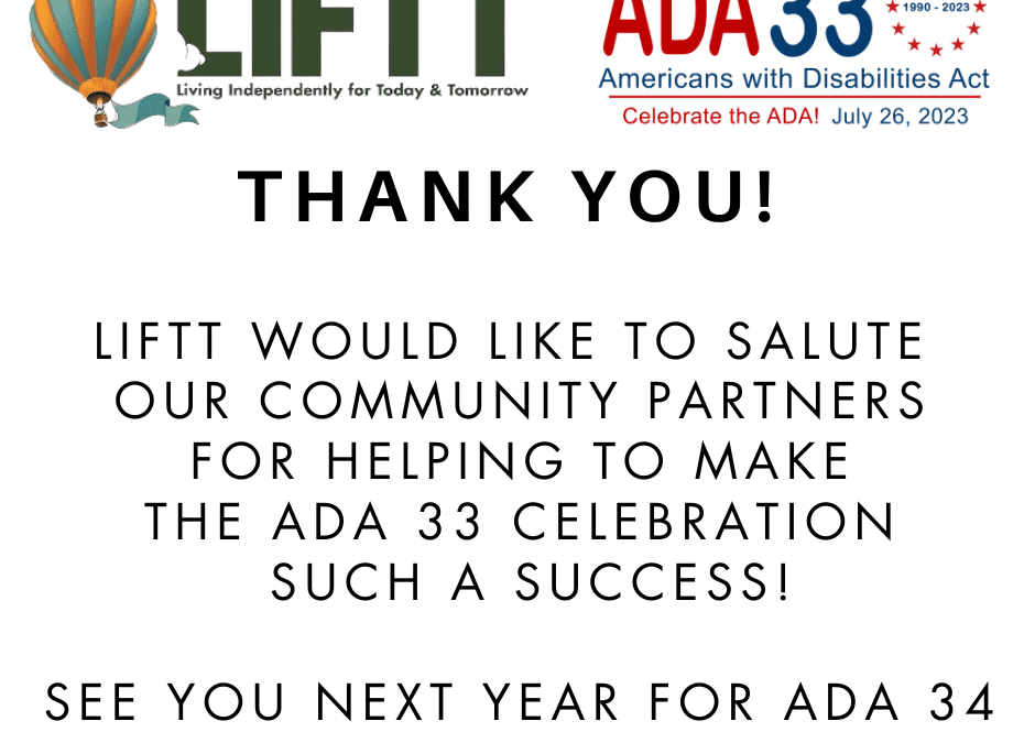 Thanks to our ADA33 celebration partners!