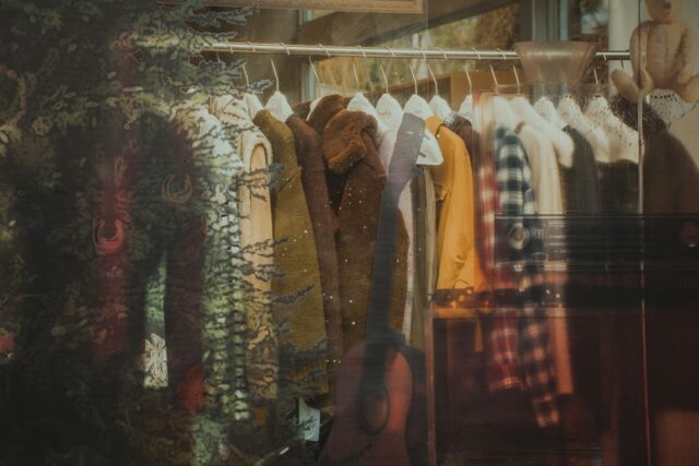 Coats of various styles, colors and sizes hanging on a rack. Mayflower Congregational Church in Billings recently held a coat drive and chose LIFTT to distribute the coats to those in needs Mayflower Congregational Church,  A United Church of Christ congregation in Billings recently held a coat drive and chose LIFTT to distribute the coats through its upLIFTT Thrift Store.
