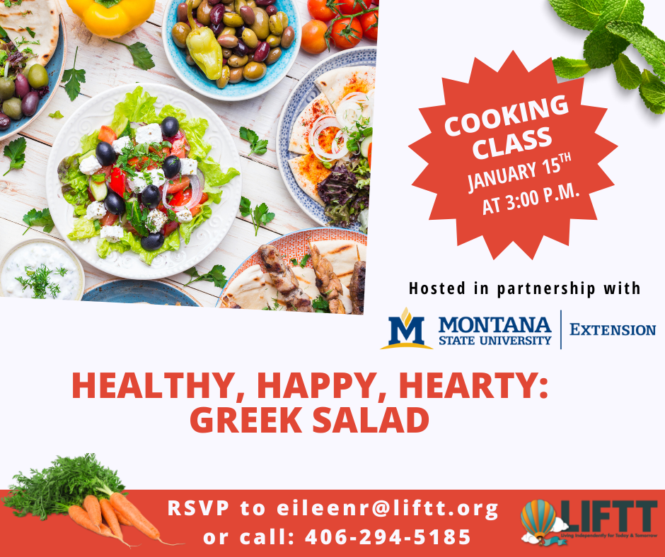 Join LIFTT and MSU Extension on Thursday January 15 for the next edition of our monthly community cooking class!