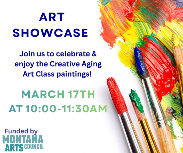 Join LIFTT as the participants in our Creative Aging Art Class show off their paintings! Tuesday March 17, 2026 from 10-11:30 a.m. at the Billings LIFTT Office The Creative Aging Art Class is made possible through a grant from the Montana Arts Council.