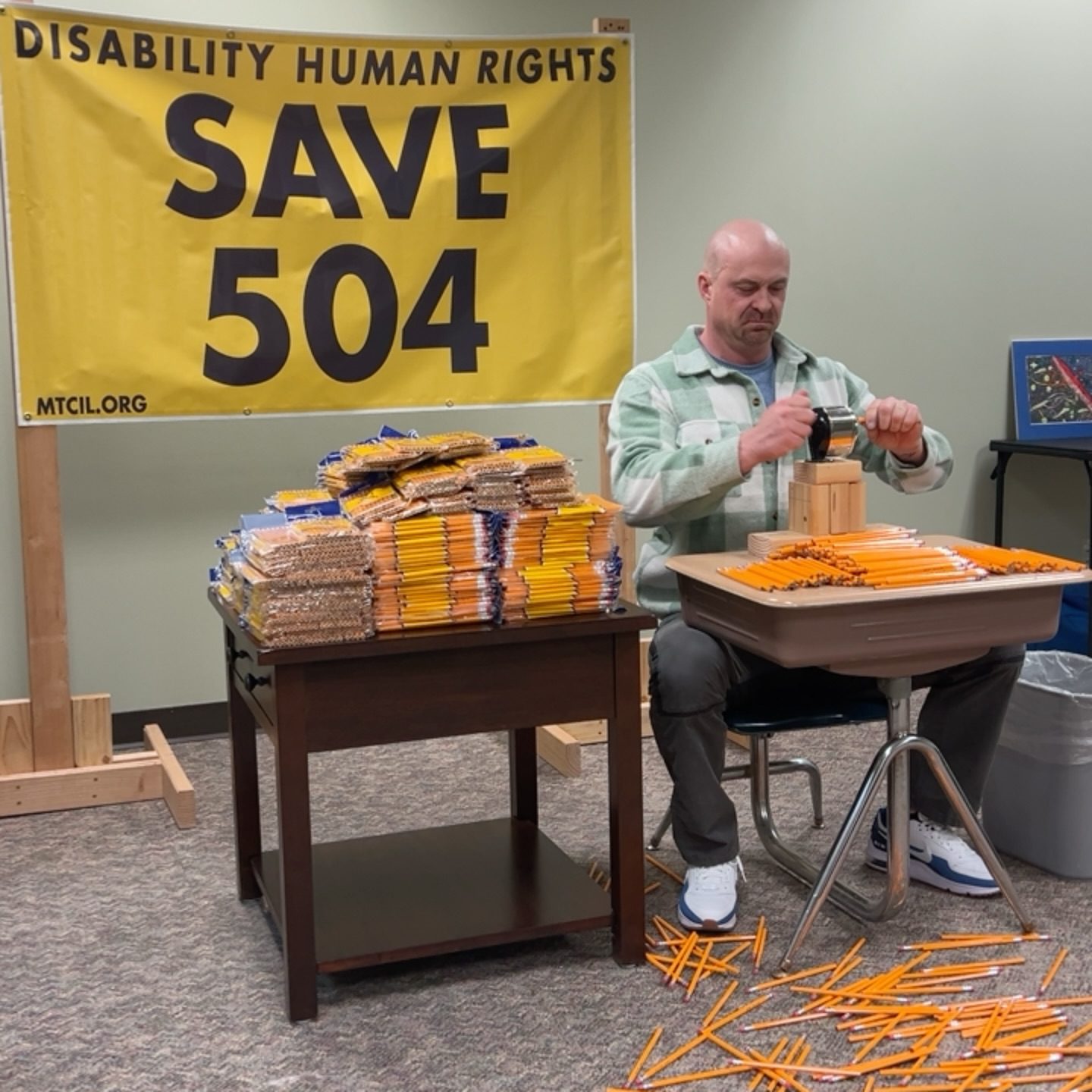 Outnumbered: an interactive art protest to save Section 504!