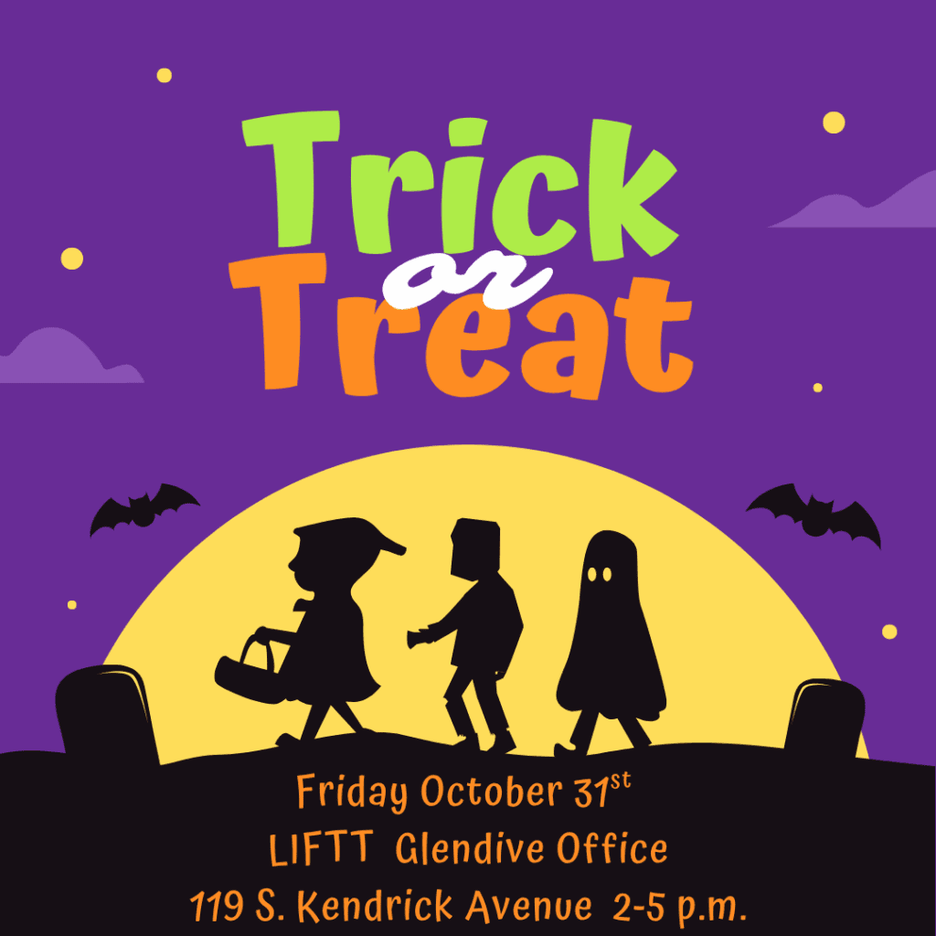 LIFTT's Glendive Office at 119 S. Kendrick Avenue will be handing out halloween treats from 2-5 p.m. on Friday October 31.