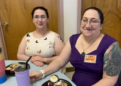 LIFTT Team Members Jocelyn and Annedria Vincent at the LIFTT Grand Opening on May 10, 2024