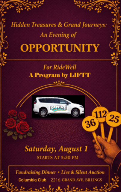 Hidden Treasures & Grand Journeys, A benfit for RideWell Saturday August 1, 5:30 p.m. at the Columbia Club