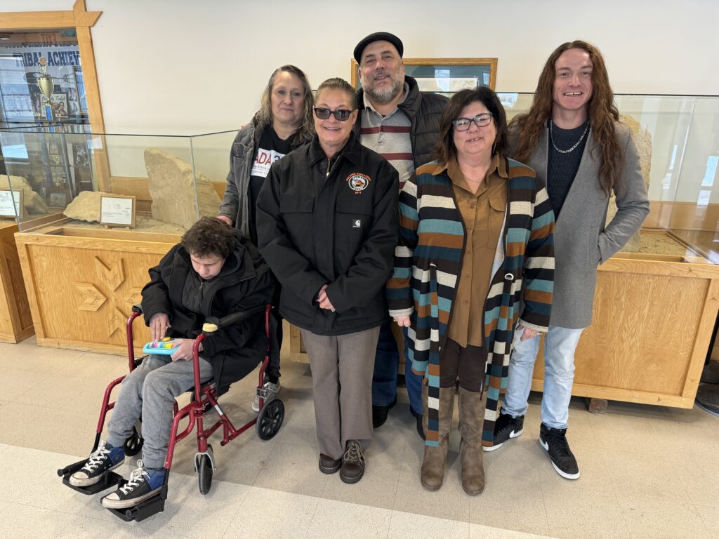 LIFTT team members recently had the honor of meeting with the Northern Cheyenne Tribal Council in Lame Deer. Front from left: Wyatt Bixby, Pam Ramirez, Jennifer Hawkinson Back from left: Terri Bixby, Carlos Ramahlo, Barry Bement