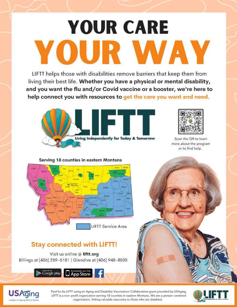 Your Care Your Way! LIFTT can help you find a vaccine clinic near you