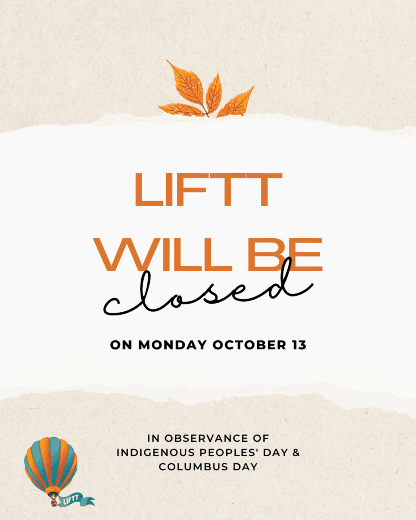The LIFTT Offices in Billings and Glendive will be closed on Monday, October 14, 2025, in observance of Indigenous Peoples Day & Columbus Day. We will reopen on Tuesday, October 15 Have a safe and enjoyable holiday weekend! #IndigenousPeoplesDay #ColumbusDay 