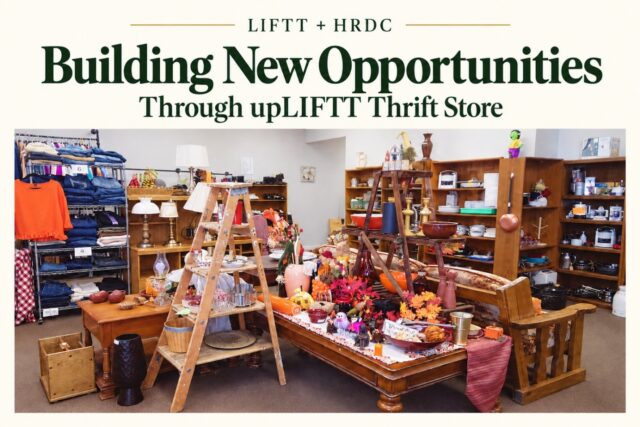 Pictured: part of the sales floor of upLIFTT LIFTT and HRDC District 7 are working together to develop upLIFTT Thrift as a Work Experience site for TANF and SNAP recipients.