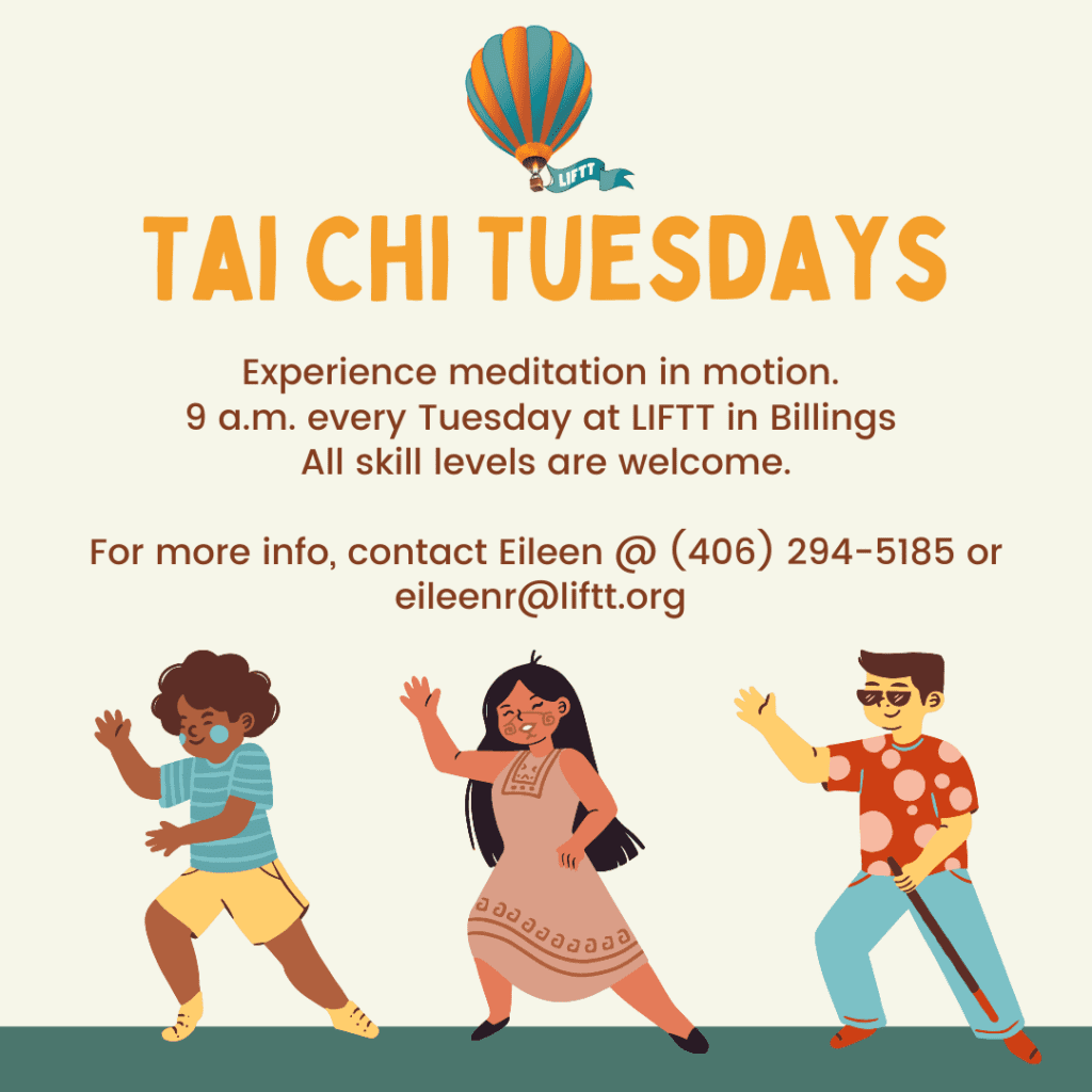 Join LIFTT For Tai Chi Tuesdays! Every Tuesday @ 9 a.m.
