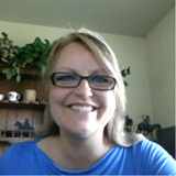 Living Independently for Today & Tomorrow (LIFTT) welcomes Melissa Larsen as our new IL Specialist for Carbon & Stillwater Counties.; White woman with blond hair wearing glasses and a blue shirt