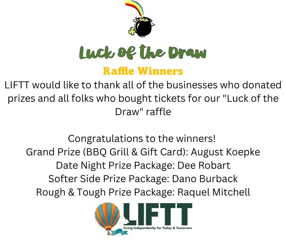 Luck of the Draw Raffle Winners