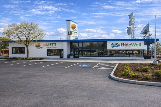 A rendering of LIFTT's new Glendive home, the former KXGN Building at 206 Douglas Street