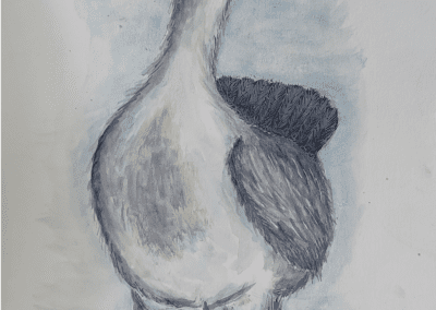 A work by artist Vicki Larson