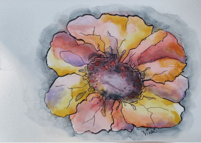 A work by artist Vicki Larson