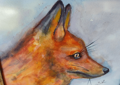 A work by artist Vicki Larson