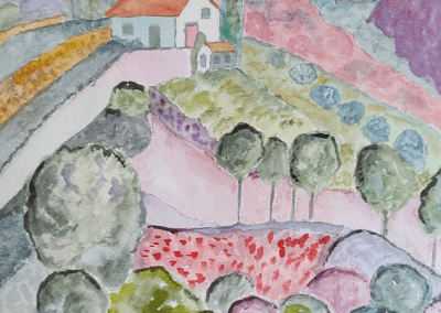 A work by artist Vicki Larson